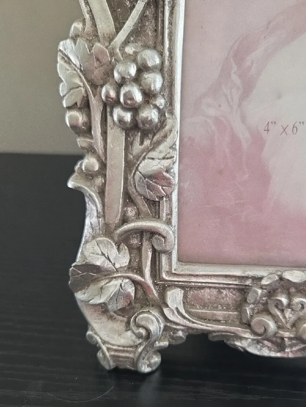 Ornate Silver Vintage Style Photo Frame